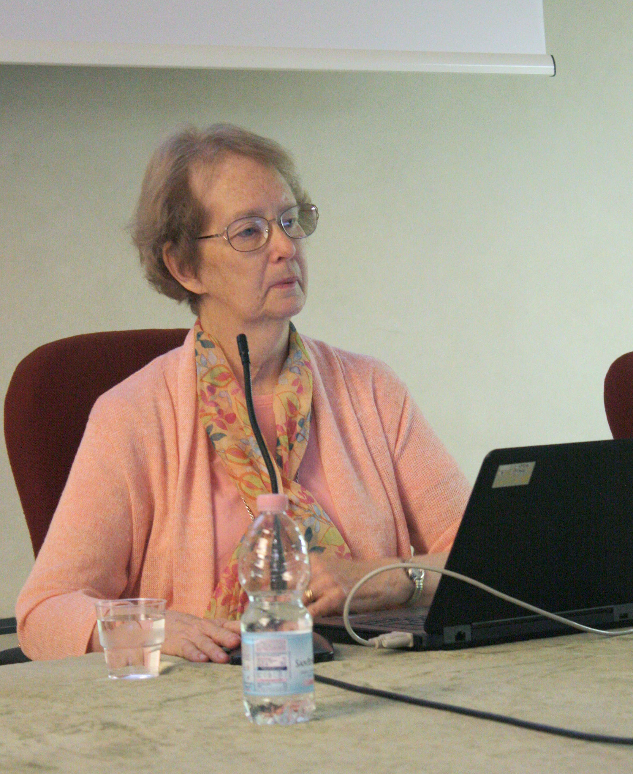 Eleanor Selfridge-Field during keynote at MEC Florence keynote in 2015